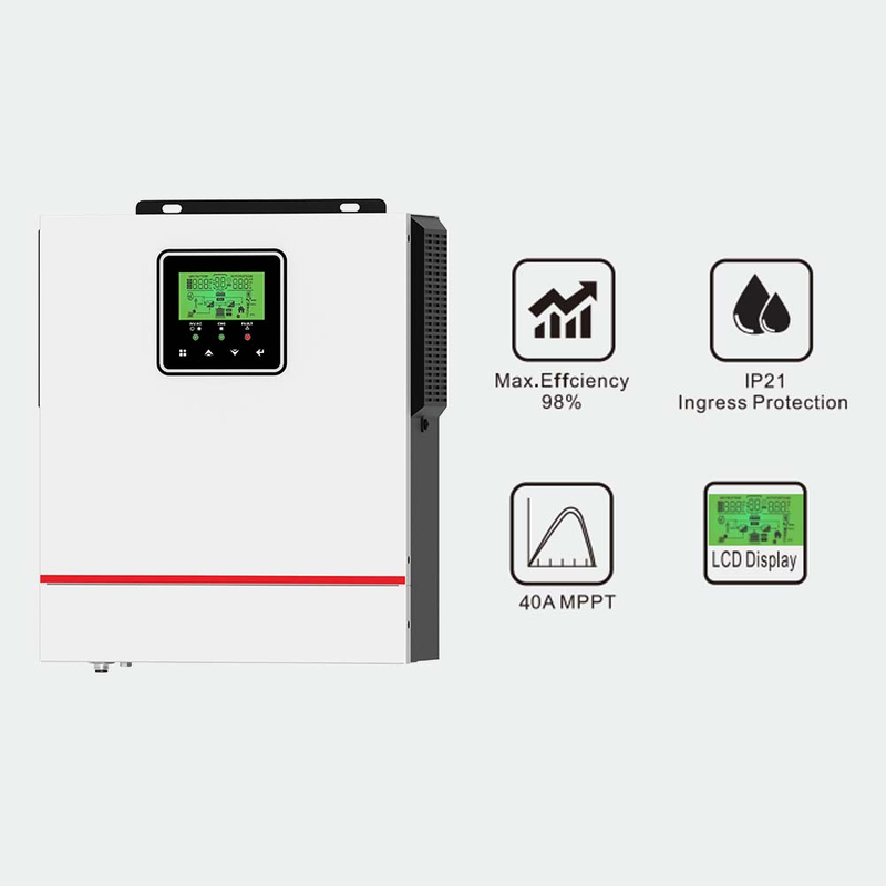 Original Factory 2023 NEUE Victor NMS-Serie 20-150 VDC PV-Eingang 40 A MPPT-Solarladeregler Off-Grid-Solarwechselrichter 1 kW 12 V