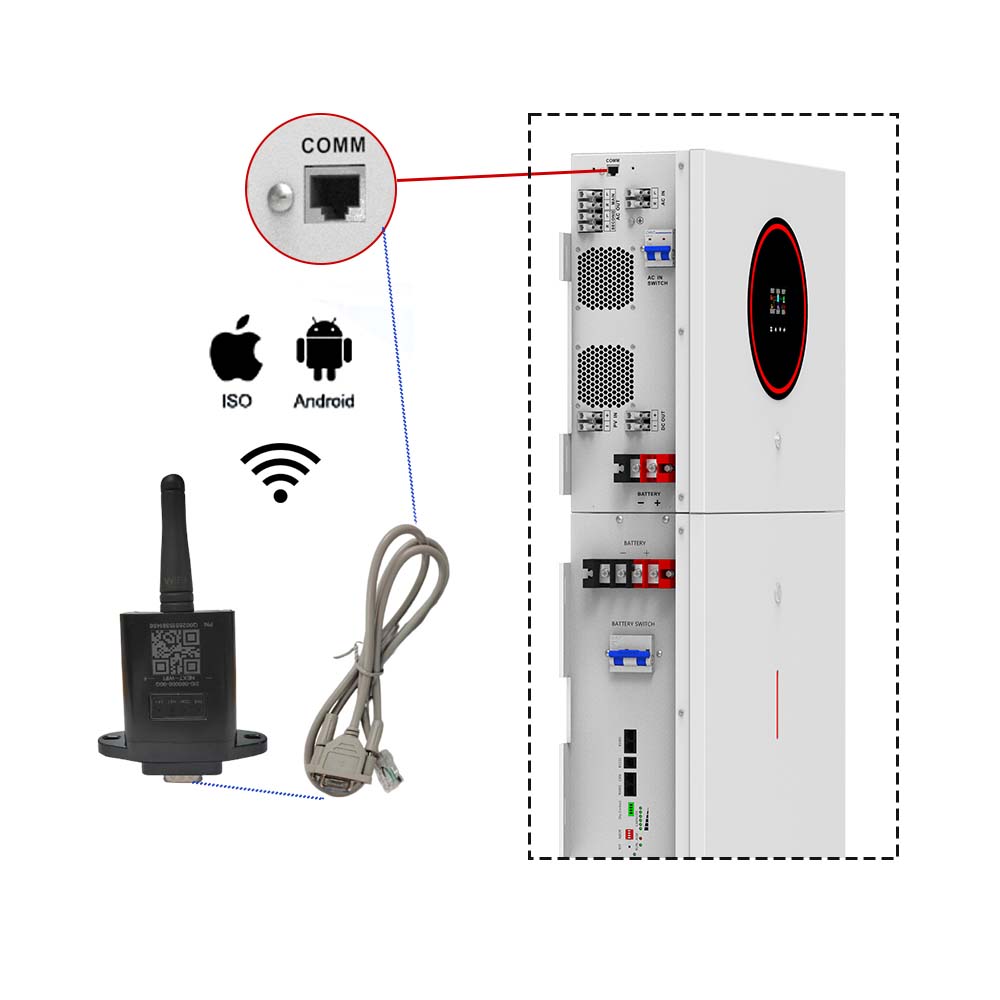 6,2 kW 48 V On/Off-Grid-Solar-Wechselrichter All-in-One-Energiesystem für Zuhause mit Solar-Wechselrichter