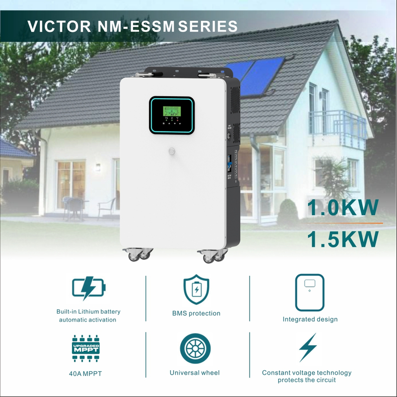 Integriertes Design Energiesysteme 1 kW 1,5 kW netzunabhängige Solarwechselrichter-Konstantspannungstechnologie schützt den Stromkreis